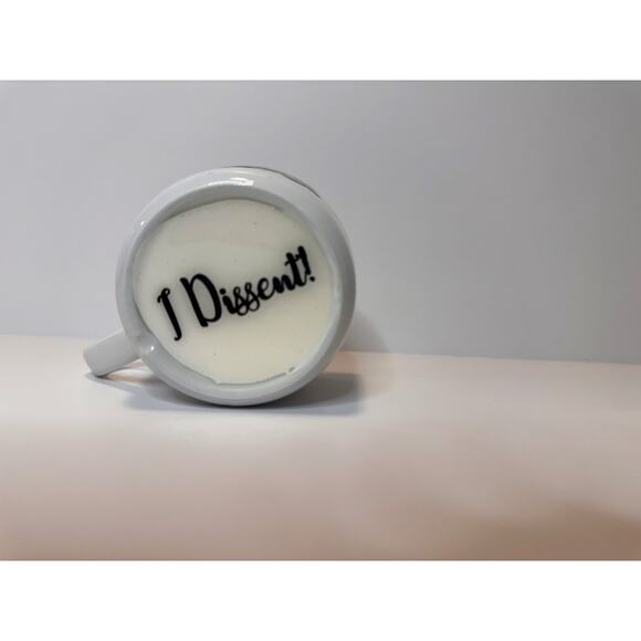 I Dissent! Ruth Bader Ginsburg inspired mug RBG, Dissent Collar, Supreme Court - Picture 2 of 2